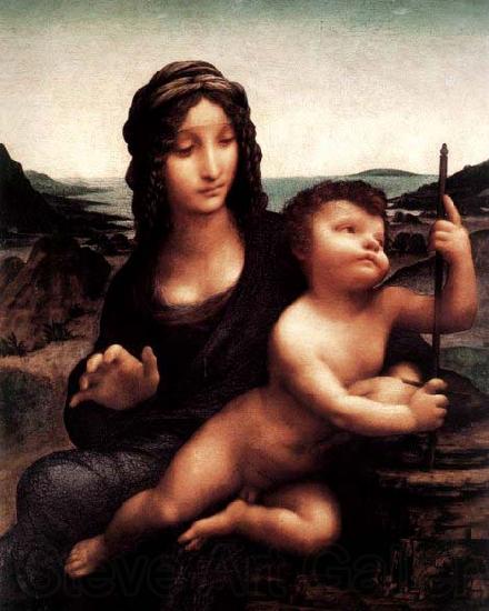 LEONARDO da Vinci Madonna with the Yarnwinder Norge oil painting art